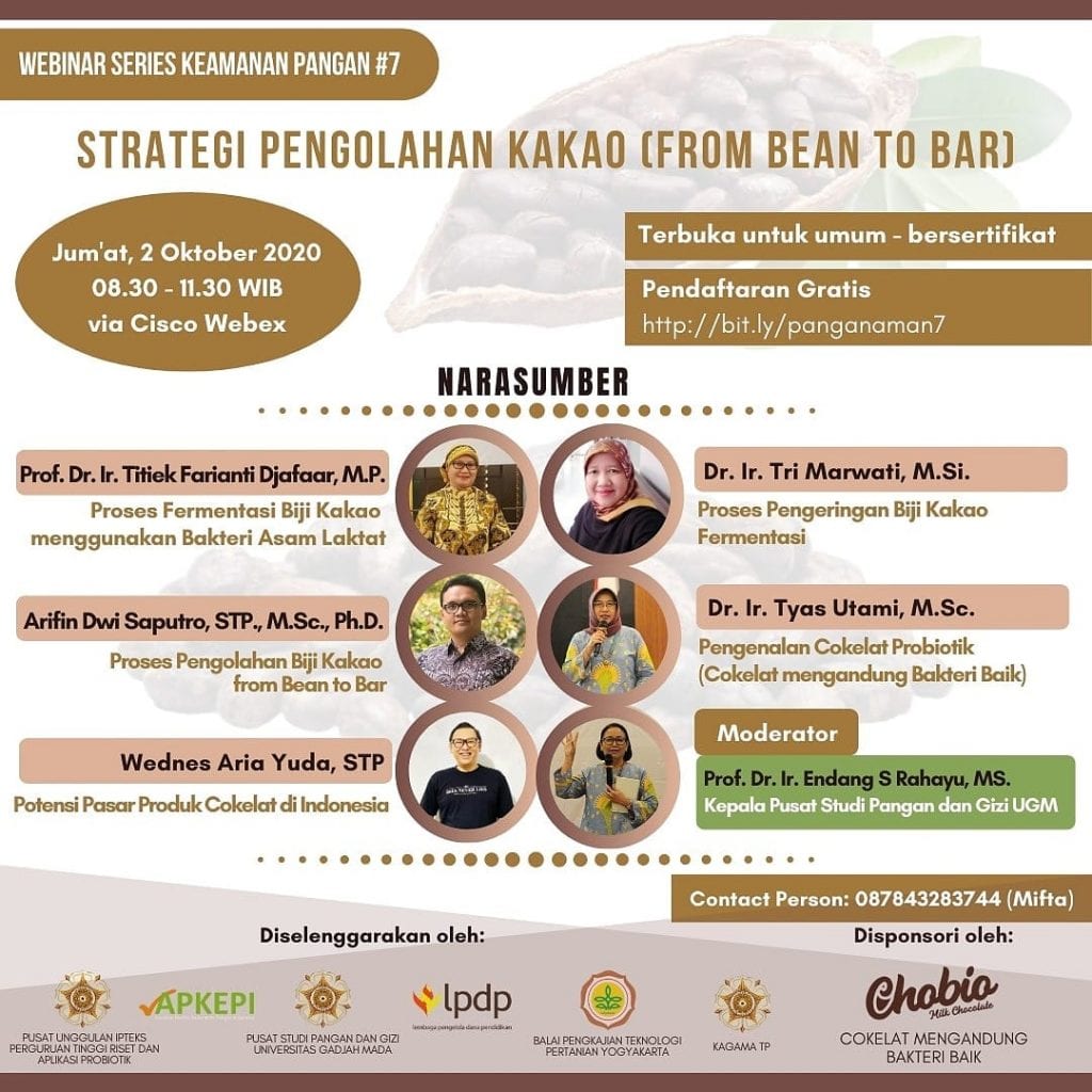 Info Webinar Webinar Series Keamanan Pangan Strategi Pengolahan